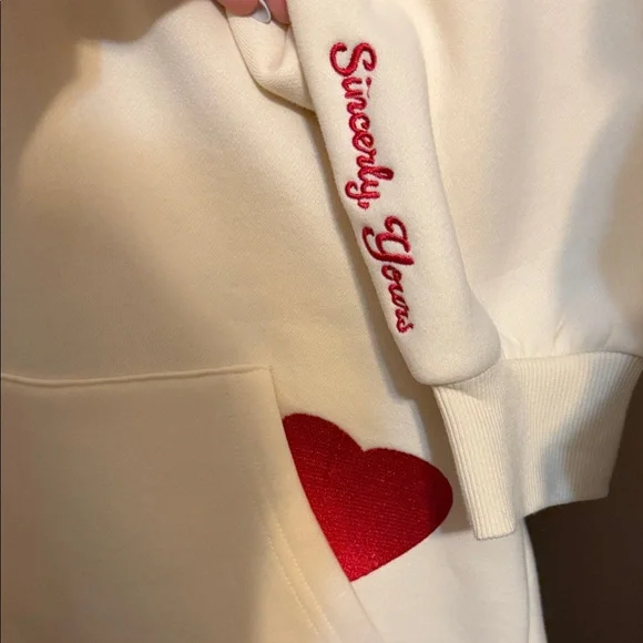 Happy Camp3r Limited Edition Valentine’s Bear Hoodie “You’ve Got Mail” - Picture 3 of 4